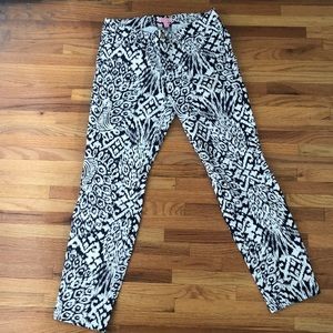 Lilly Pulitzer Printed Skinny Cropped Pant Sz 6